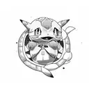 pokemon: Bulbasaur, charmander and Squirtle tails tattoo design idea