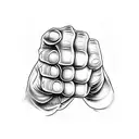 fist with LIAM on the knuckles tattoo design idea