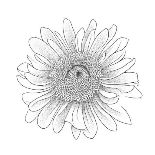 Chrysanthemum tattoo design idea