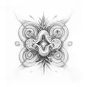 infinity and two doves tattoo design idea