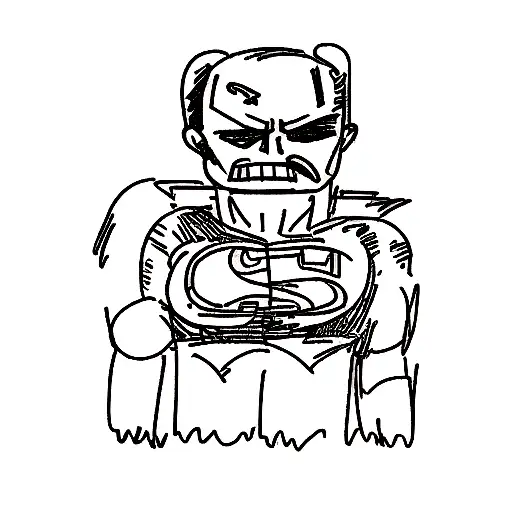 punisher and superman tattoo design idea