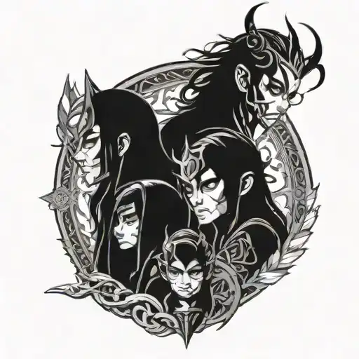 the children of Loki tattoo design idea