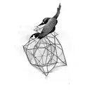 Birds Flying Out Of Cage tattoo design idea