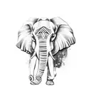 Elephant Headed Ganesha tattoo design idea