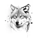 roman wolf tattoo design idea