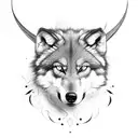 roman wolf tattoo design idea