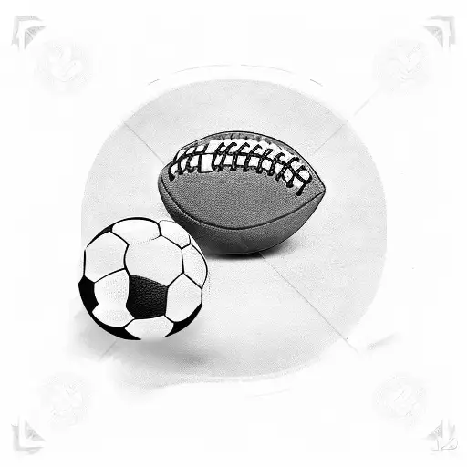 Combine a football and a cross to create a unique design symbolizing your love for both sports and faith tattoo design idea