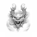 Religious  tattoo design idea