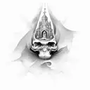 Religious  tattoo design idea