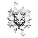 Religious  tattoo design idea