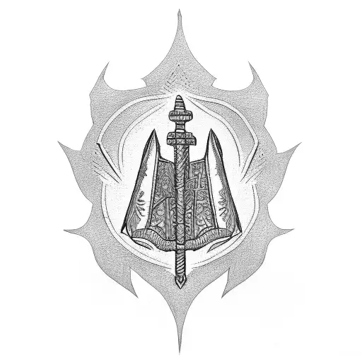 assyrian flag tattoo design idea