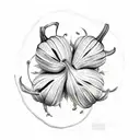 pumpkin blossom tattoo design idea