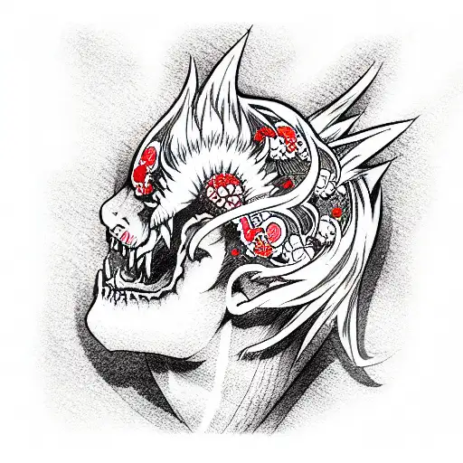 Black and Grey Guts Portrait from Berserk Tattoo  Love n Hate
