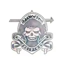 ramones logo original tattoo design idea