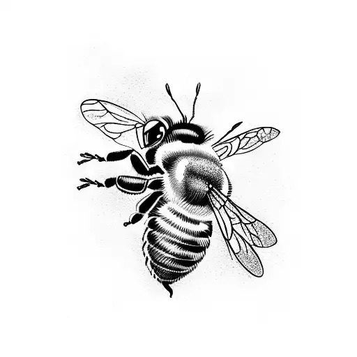 Honey Bee tattoo design idea