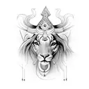 krishna and ram  tattoo design idea