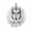 krishna and ram  tattoo design idea