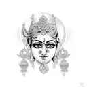 krishna hindi good tattoo design idea
