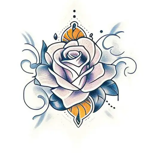 tattoo with the  name's, Hollie, Devon and Nathaniel intertwined with flowers tattoo design idea