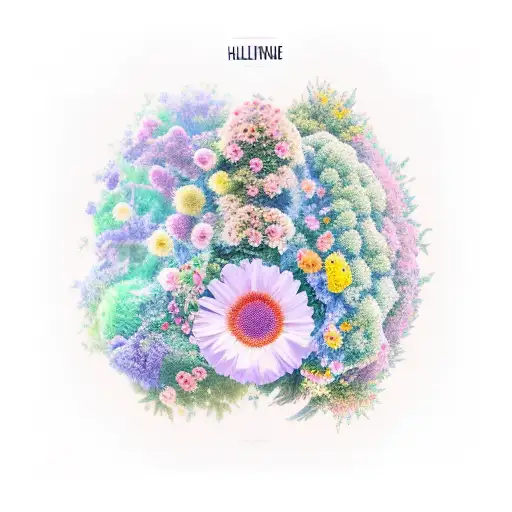 Combine the names of your children Hollie, Devon, and Nathaniel with elements of nature, such as flowers or trees tattoo design idea