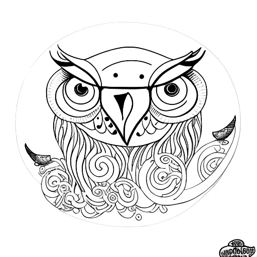 buffalo owl whale tattoo design idea