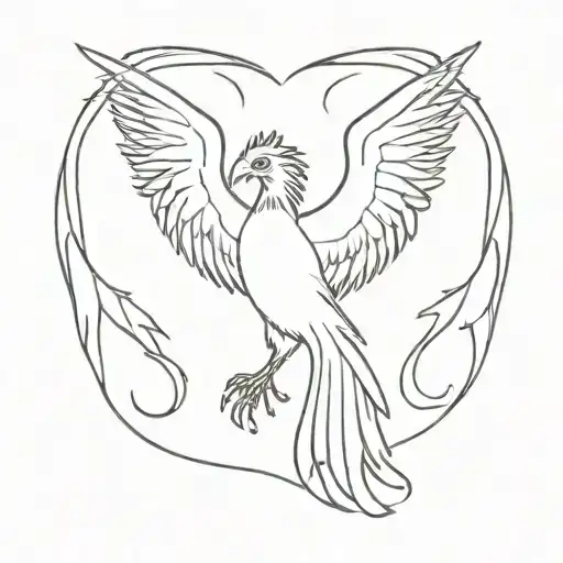 liver bird tattoo design idea