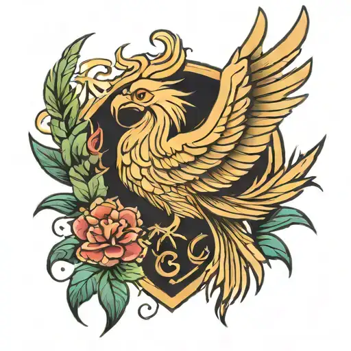 liver bird tattoo design idea