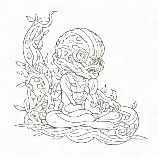 anxiety tattoo design idea