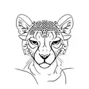 cheetah tattoo design idea