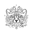 cheetah tattoo design idea