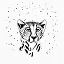cheetah tattoo design idea