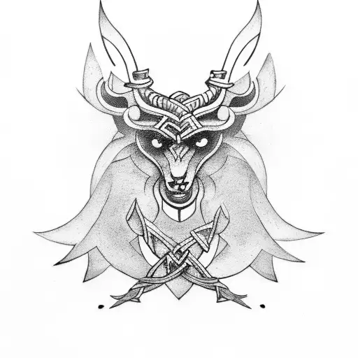 Norse Pagan lore tattoo design idea