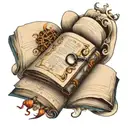 open book tattoo design idea