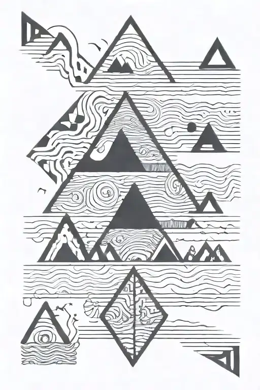 Square Wave, Saw Wave, Triangle Wave, Sine Wave  tattoo design idea