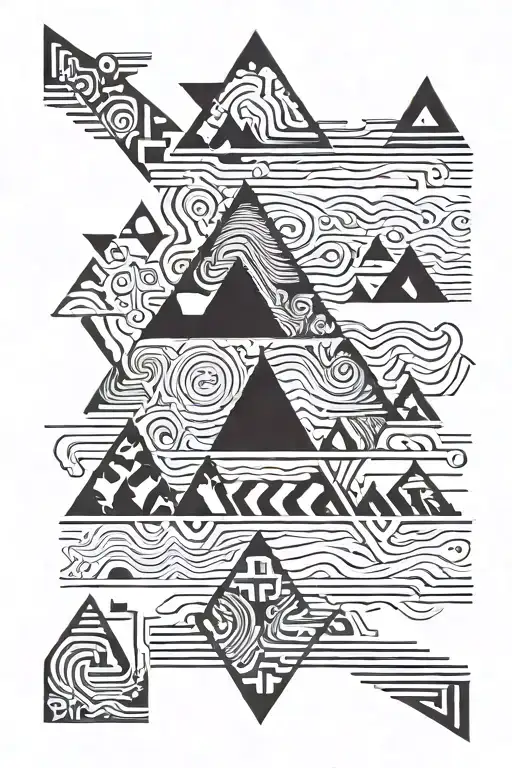 Square Wave, Saw Wave, Triangle Wave, Sine Wave  tattoo design idea