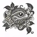 pepe name tattoo design idea