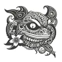 pepe name tattoo design idea