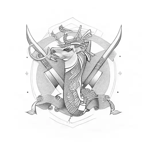 Saxophon  tattoo design idea