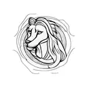 Aquarius leo tattoo design idea
