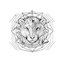 Aquarius leo tattoo design idea