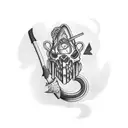 axe tattoo design idea