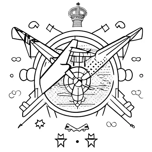 plane, spain, trake tattoo design idea