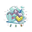 love potion tattoo design idea