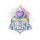love potion tattoo design idea