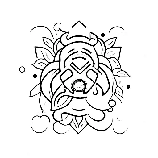 correct icon tattoo design idea