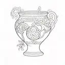 pottery inspired tattoo tattoo design idea