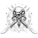 reaper holding out a tig welding torch tattoo design idea