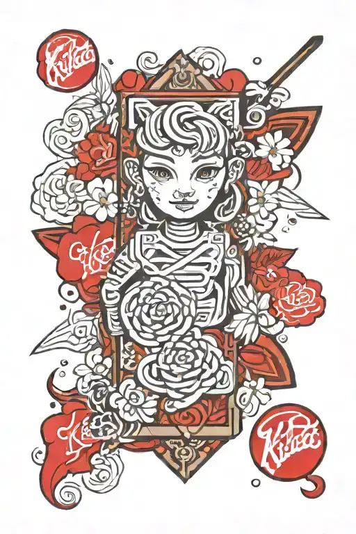 kitkat chocolate bar tattoo design idea