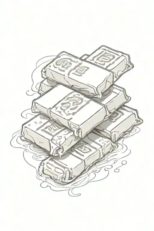 kitkat chocolate bar tattoo design idea