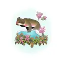 Morrels  Ground sloth NRG Bridge Rhododendron Brook trout Northern red salamander Black bear Sugar maple Timber rattler  tattoo design idea